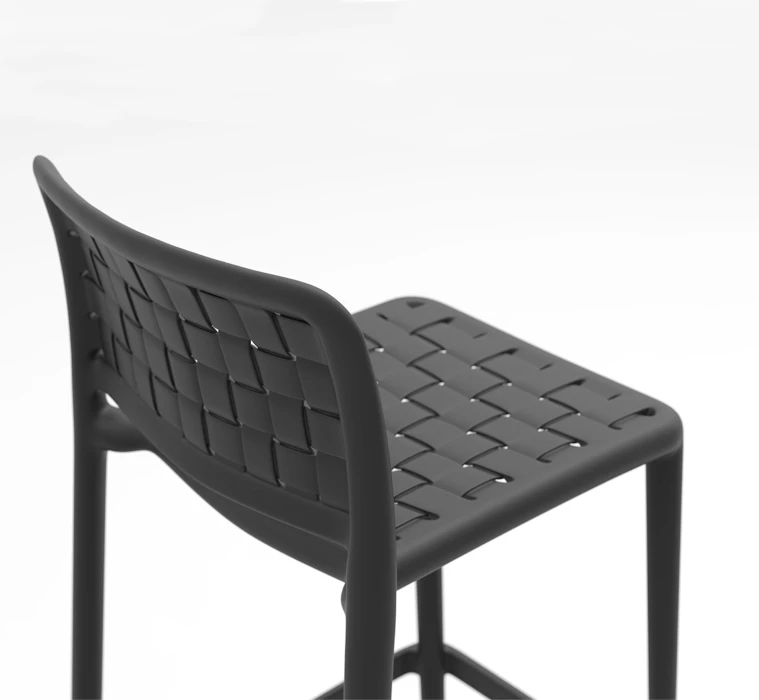 Polyproylne Chair Grey Garden Rattan Papatya